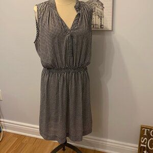 Joe Fresh Black And White Plaid Sleeveless Dress